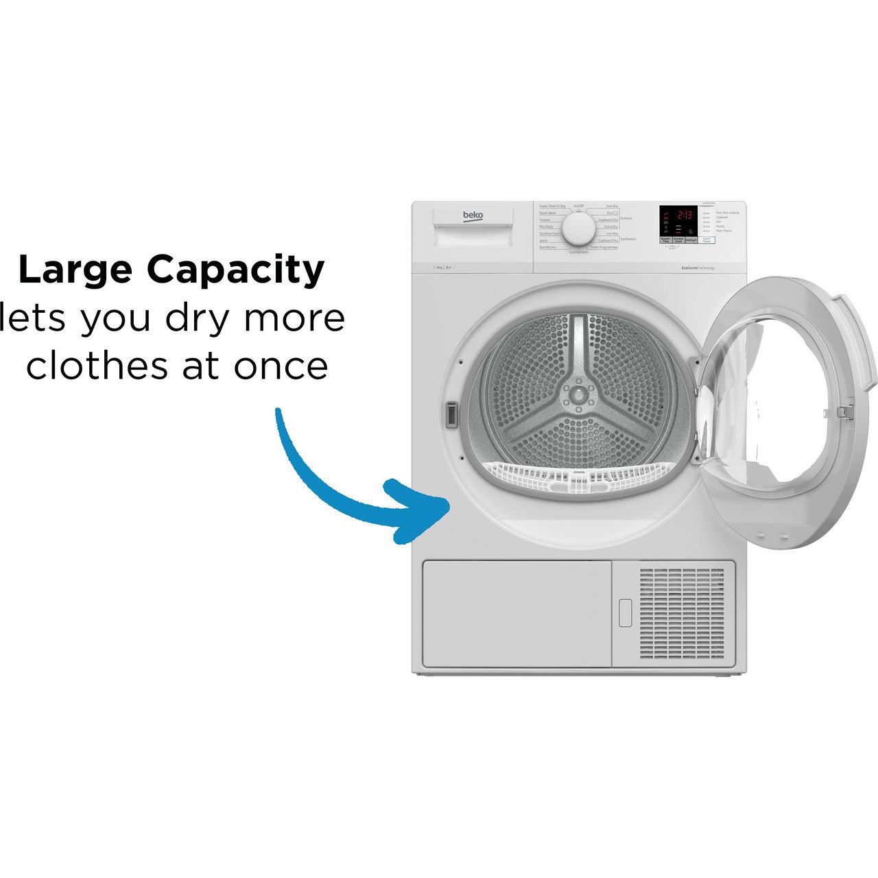 Beko DTLP91151W Heat Pump Tumble Dryer 9 Kg White A+ Rated