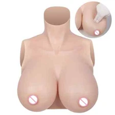 Silicone Breasts Forms Cosplay Fake Boobs Bodysuit Crossdressing Crossdresser