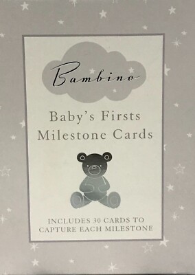 BAMBINO BABY'S FIRST MILESTONE RECORD CARDS - 30 To Capture Milestone *EL137*S