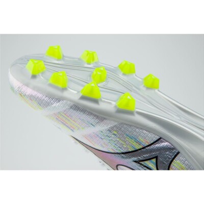Mizuno Alpha II Pro MD P1GA256409 Silver Mens Football Shoes