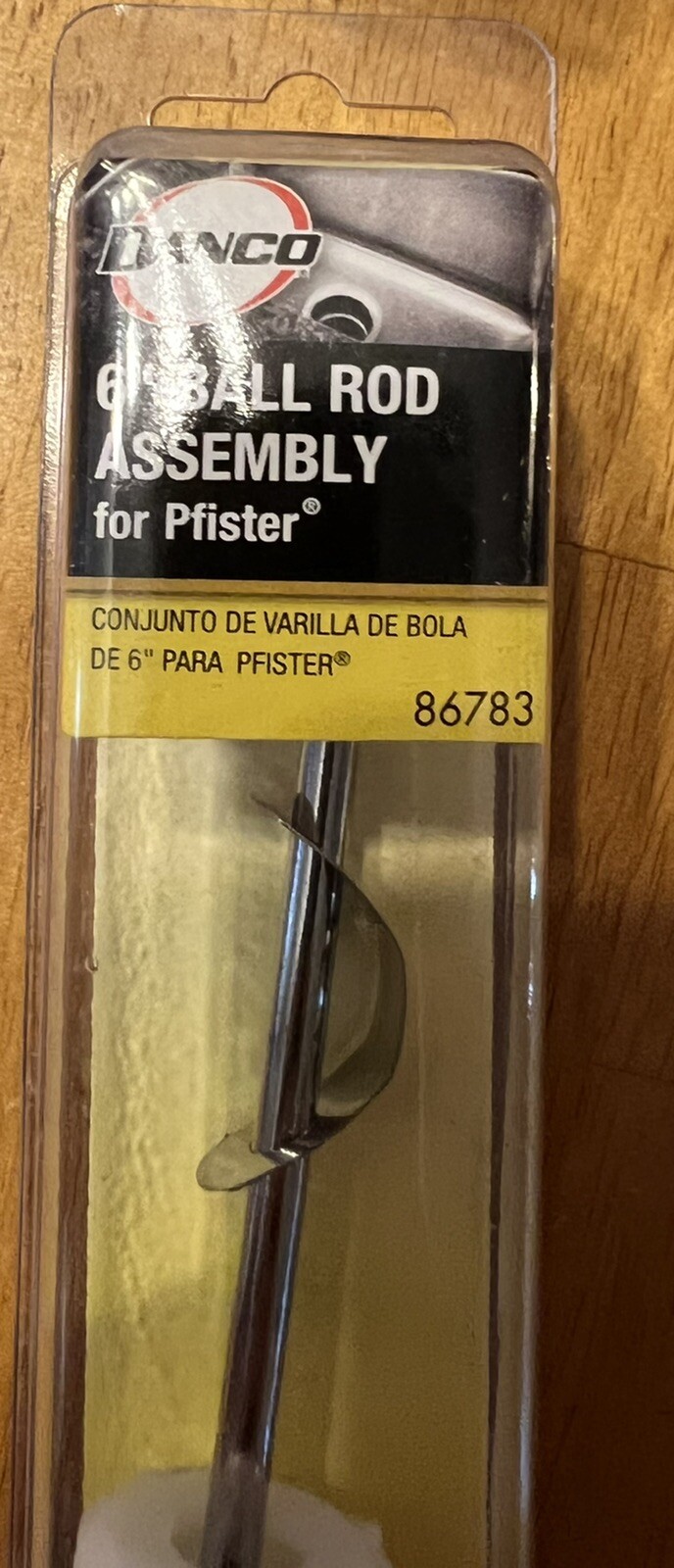 Danco 86783 6" PopUp Ball Rod Assembly for Price Pfister Lavatory