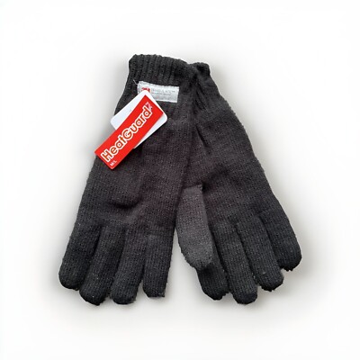 Herren M/L - 3M Thinsulate  Isolierung Strick Thermo Heat Guard  Handschuhe - Schwarz