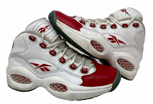reebok question mid pearlized red