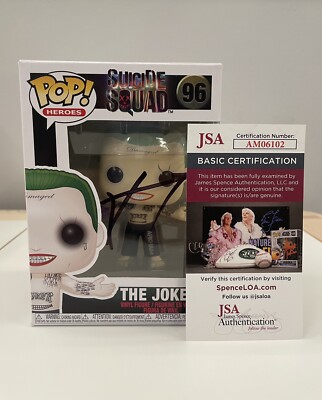 JARED LETO SIGNED THE JOKER SUICIDE SQUAD FUNKO POP FIGURE + JSA COA
