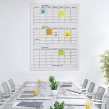 Acrylic Whiteboard Calendar Quarterly Planner Board Calendar Dry Erase Board