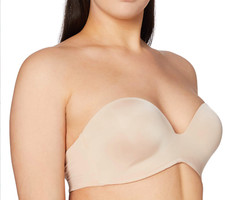 Wonderbra Strapless Bra W032D Ultimate Magic Hands Supportive Beige Size 38B