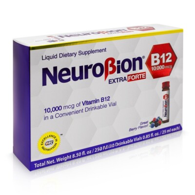 NEUROBION - B12 EXTRA FORTE 10.000 MCG - LIQUID DIETARY SUPPLEMENT - 10 VIALS