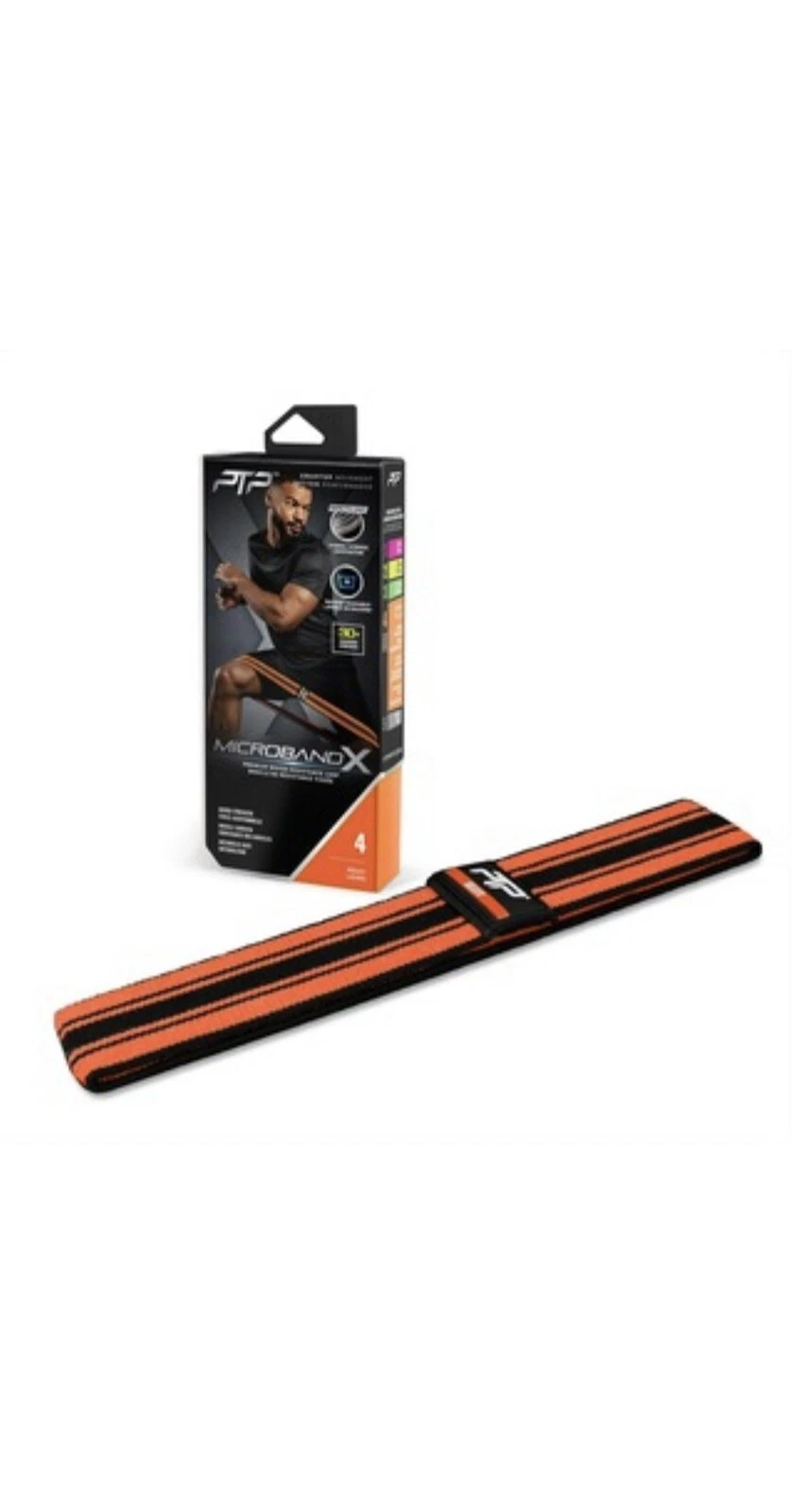 PTP Microband X Premium Woven Resistance Bands Fitness Training Gym Equipment