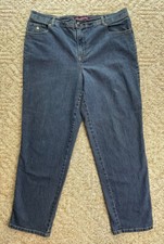 Gloria Vanderbilt Women's Amanda Denim Straight Leg Jeans sz 18  38x29 