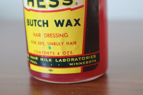 ☑️ Vintage Hess Butch Wax Hair Dressing 4 Oz Barn Find For Day Hair Care - Picture 8 of 11