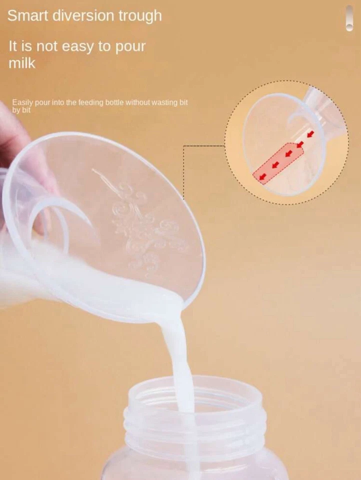 Silicone Baby Breastfeeding Manual Breast Milk Pump Collector Feeding Suction - Image 4 of 4