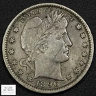 1896 Barber Silver Quarter 25C - Cleaned