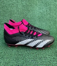 Adidas Predator Accuracy 4 FxG GW4600 Black Pink Soccer Shoes Men’s Size 8.5