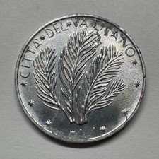 1971 Vatican City 1 Lira Pope Paul VI FAO - Coin #C-058