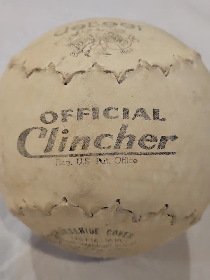 CUBIERTA DE DOBLE CABEZAL DE CERVEZA SOFTBOL CUERO DE CABALLO SOLDADO CON VAPOR Foto 3 de 4