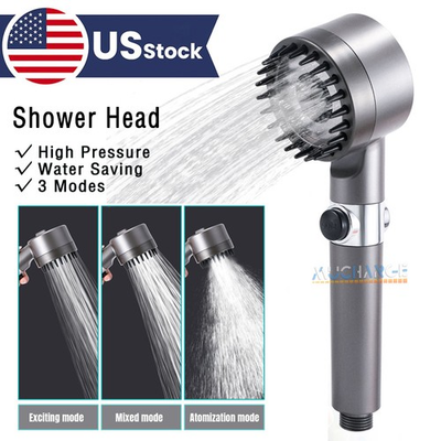 #ad New 3 IN 1 High Pressure RV Shower Head On Off Pause Switch Camper Water Saving $10.99
