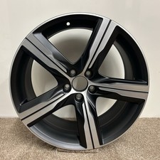 VOLVO V90 S90 19" BLACK DIAMOND CUT ALLOY WHEEL R DESIGN 8.5J OEM 31471876