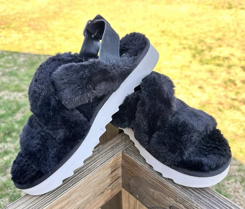 Sandali donna Koolaburra By Ugg neri pelosi taglia 9