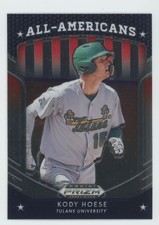 2019 Panini Prizm Draft Picks Kody Hoese Tulane Green Wave #22