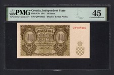 Croatia 10 Kuna 1941 P5b Extremely Fine