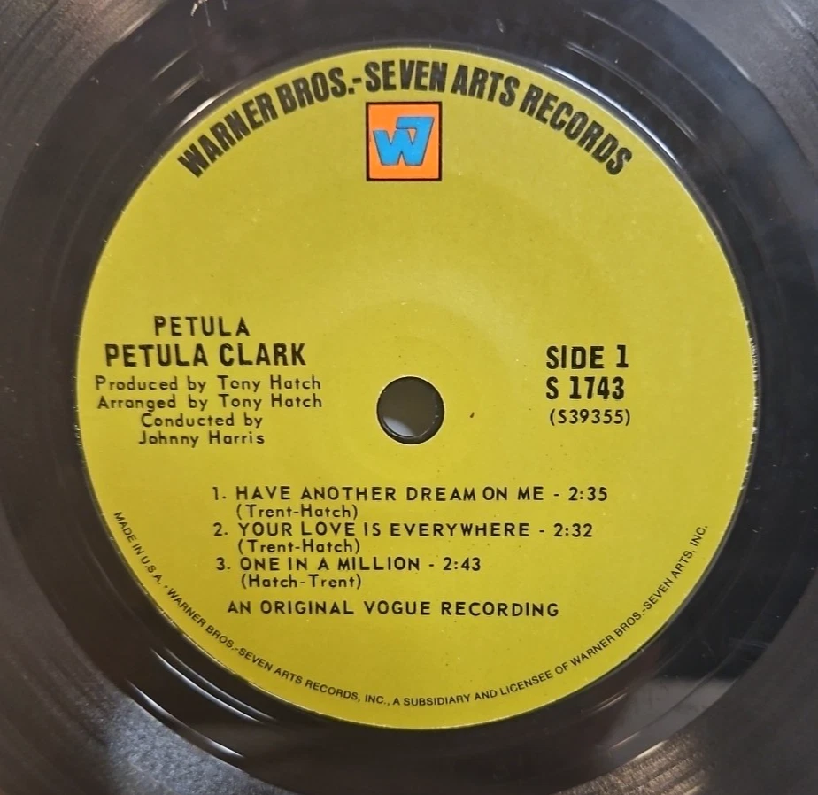 Petula Clark – Petula - 1968 Warner Bros / 7 Arts 7"Vinyl EP Mini Album VG+/VG+ - Image 4 of 4