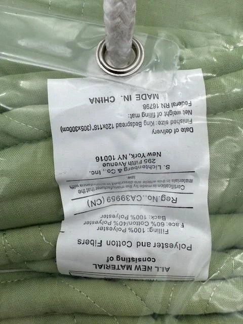 Juego de edredón de 3 piezas Cannon SEARS tamaño King + 2 fundas de almohada salvia/verde Foto 3 de 4