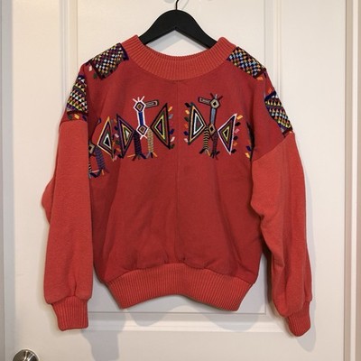 Dona Cristina Hand Woven Sweater Artwear Women Vintage, Multicolored, Size OS