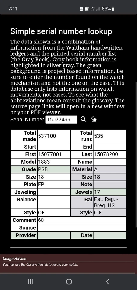 Waltham 1890s P.S. Bartlett Model 1883 Pocket Watch 18s/17j. #15077499 works - Image 3 of 3