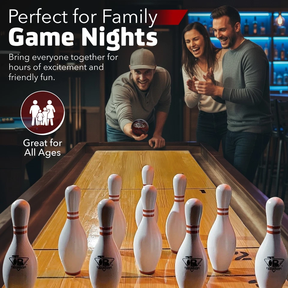 TableBowl 高级超大洗牌保龄球套装 - 中号 — 第 2/4 张图片