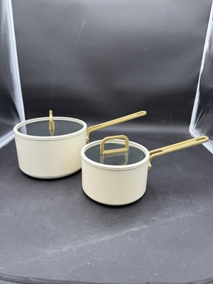 #ad #ad Williams Sonoma GreenPan Stanley Tucci Ceramic Nonstick 4 Pc Sauce Pan Lot $209.99