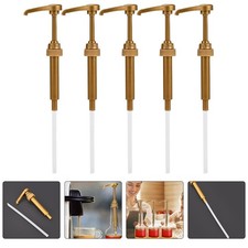 6 Pcs Plastic Syrup Pumps For Coffee Bottle Dispenser And Kitchen Use