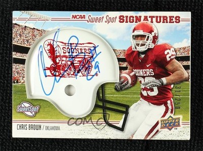 2010 NCAA Sweet Spot Rookie Signatures Variations 31/250 Chris Brown Auto 0i5i