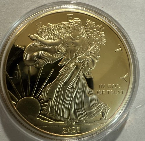 2020 walking liberty100 Mills 999fine Gold Not An Once 100 Mills In Capsule