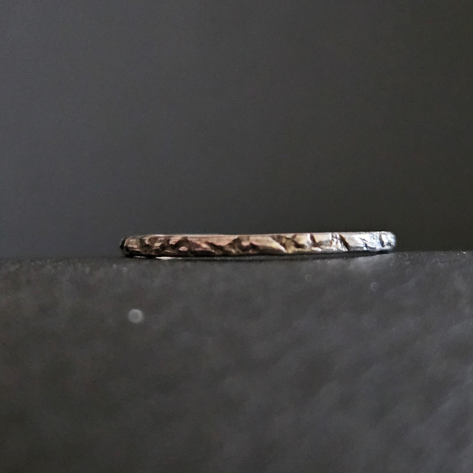 Solid Silver Fine Random Engraved Fine Ring Fine … - image 3