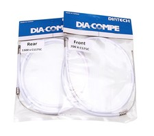 Dia-Compe BMX bicycle brake cable front and rear SET - WHITE