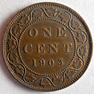 1903 CANADA CENT AU HIGH VALUE RARE COIN lot B12
