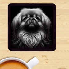 Pekingese Coaster, Dog Print,  Gift, Present