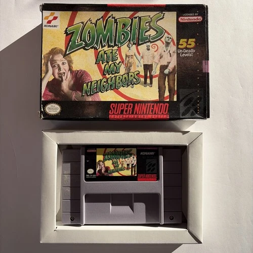 New ListingZombies Ate My Neighbors (Super Nintendo, SNES, 1993) In Original Box Authentic