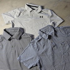 Boys Striped Polo Shirts Bundle Under Armour Vineyard Vines Golf Casual