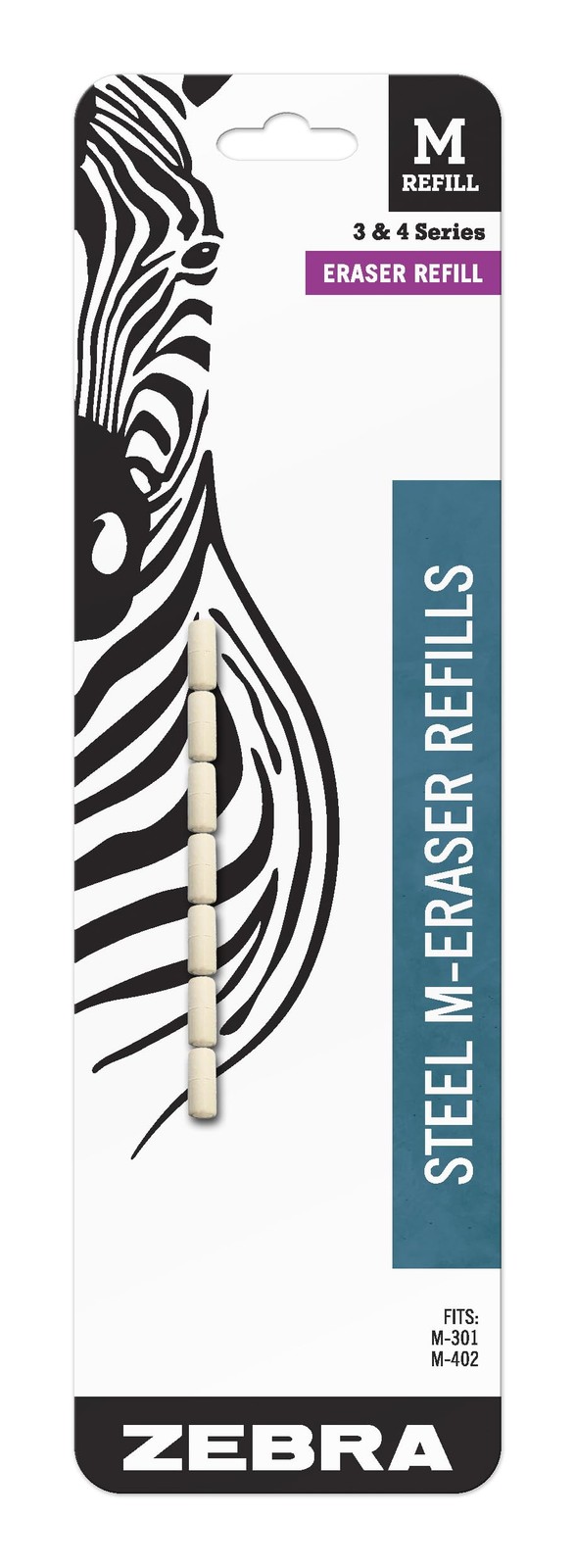 Eraser M-refill, 7 Count (pack Of 1), White