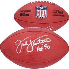 Jack Lambert Pittsburgh Steelers Signed Duke Full Color Football w/HOF 90 Insc