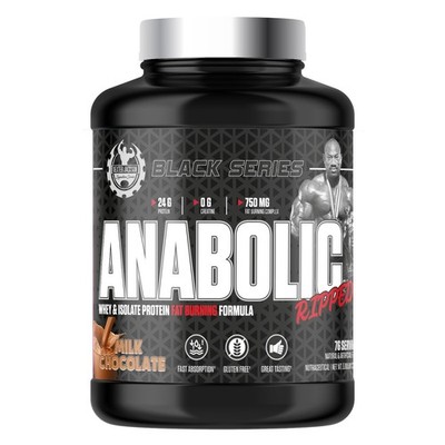 Anabolic Ripped Whey & Isolate Protein Fat Burning Milk Chocolate 76 Servings