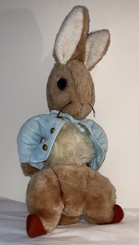 Peluche de juguete vintage bronceado conejo Beatrix Potter EDEN años 70 15,5" - Imagen 1 de 24
