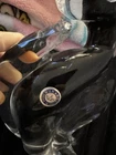 Murano Glass Cat Figurine Signed On Bottom  Label Murano Made In Italy Estate