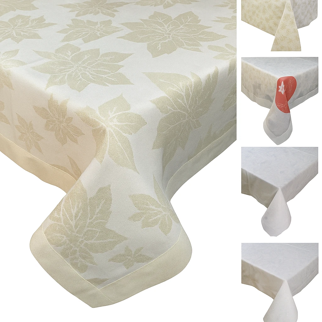 Tovaglia Rettangolare Con Paillettes 3E Home, Rosso, 60×102 Pollici (152x259 Cm), Perfetta Per Matrimoni E Feste