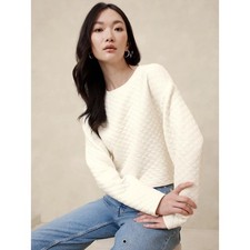 Banana Republic women's Quilted Sweatshirt small NWT