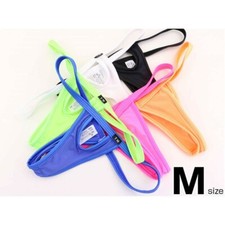Mens-Spandex Micro Thong Underwear Pouch Elastic G-string Swimwear Bikini T-back