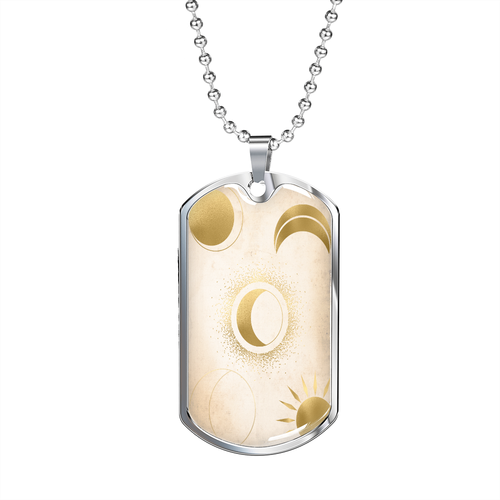 Celestial Half Moon and Sun Light 