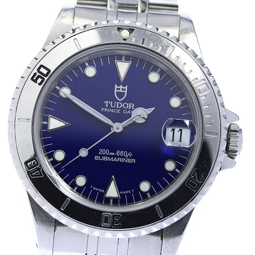 TUDOR Prince Date Submariner 75190 Cal.2824-2 Quadrante Blu Automatico Ragazzo_731079