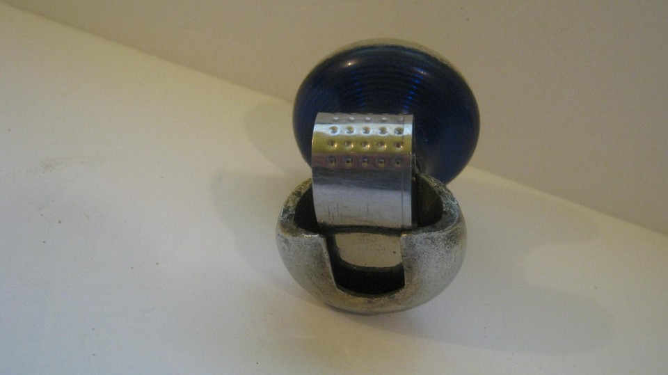 Vintage Rainbow Plastics Steering Wheel Spinner Suicide Knob + White